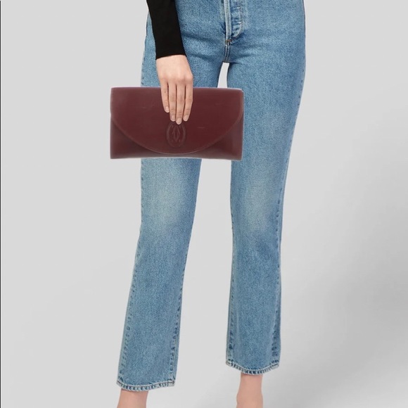 Cartier Must De Cartier Leather Envelope Clutch - Picture 2 of 4